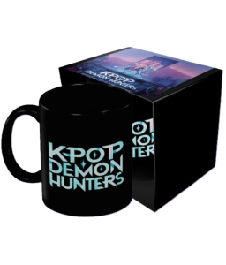 K-Pop Demon Hunters - (K Pop Logo) Black Pod Mug i gruppen MERCHANDISE / Kopp / K-Pop hos Bengans Skivbutik AB (5647069)
