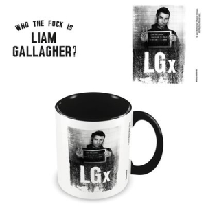 Liam Gallagher - (Who Is Liam?) Black Coloured Inner Pod Mug i gruppen MERCHANDISE / Kopp / Pop-Rock hos Bengans Skivbutik AB (5647072)