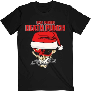 Five Finger Death Punch - Santa Knucklehead Uni Bl T-Shirt i gruppen MERCHANDISE / T-shirt / Nyheter / Metal hos Bengans Skivbutik AB (5648197r)