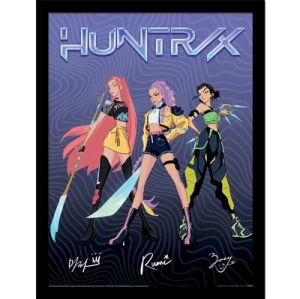 K-Pop Demon Hunters - Huntrix Signatures Collector Print i gruppen MERCHANDISE / Poster / K-Pop hos Bengans Skivbutik AB (5648431)