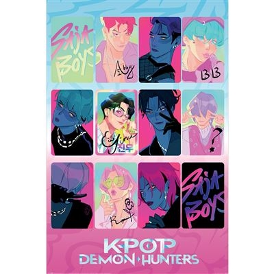 K-Pop Demon Hunters - Light And Dark Maxi Poster 91,5 X 61 Cm i gruppen MERCHANDISE / Poster / Pop-Rock hos Bengans Skivbutik AB (5648435)