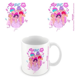 K-Pop Demon Hunters - Saja Boys Graphic White Pod Mug i gruppen MERCHANDISE / Kopp / K-Pop hos Bengans Skivbutik AB (5648436)
