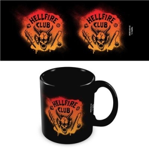 Stranger Things - Hellfire Black Pod Mug i gruppen MERCHANDISE / Merch / Kommende / TV-serie hos Bengans Skivbutik AB (5648448)