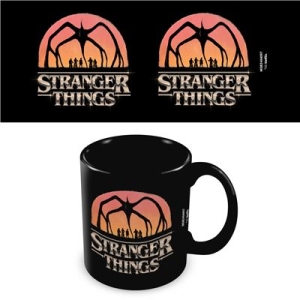 Stranger Things - Logo Black Pod Mug i gruppen MERCHANDISE / Merch / Kommende / TV-serie hos Bengans Skivbutik AB (5648451)