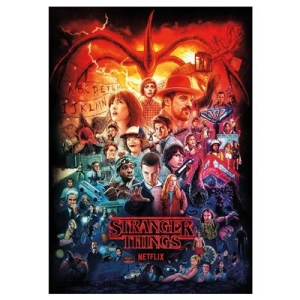 Stranger Things - Season S Montage Postcard Print A6 i gruppen MERCHANDISE / Merch / Nyheter / TV-serie hos Bengans Skivbutik AB (5648455)