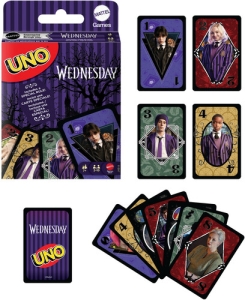 Mattel Games  - Uno: Wednesday i gruppen MERCHANDISE / Selskapsspill / TV-serie hos Bengans Skivbutik AB (5648491)