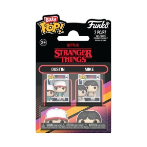 Stranger Things - Funko Bitty Pop: 2-Pack - Dustin & Mike i gruppen Merchandise / Kommende hos Bengans Skivbutik AB (5648500)