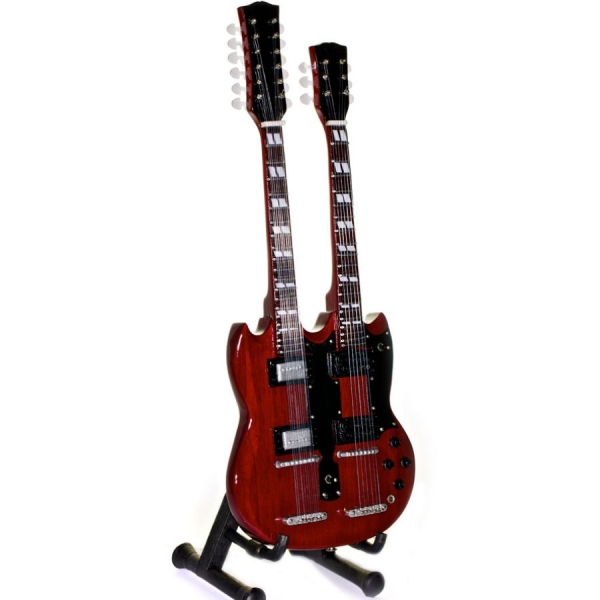 Led Zeppelin - Minigitarr Jimmy Page (Höjd Ca 25Cm i gruppen MERCHANDISE / Accessoarer / Heavy Metal hos Bengans Skivbutik AB (5648666)