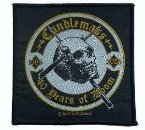 Candlemass - Patch 40 Years Of Doom (9,7 X 9,9 C i gruppen MERCHANDISE / Accessoarer / Kommende / Metal hos Bengans Skivbutik AB (5648773)