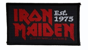 Iron Maiden - Est 1975 Standard Patch i gruppen MERCHANDISE / Tøypatch /  /  hos Bengans Skivbutik AB (5648775)