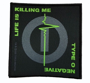 Type O Negative - Patch Life Is Killing Me (9,5  X 10 i gruppen MERCHANDISE / Tøypatch / Heavy Metal hos Bengans Skivbutik AB (5648777)