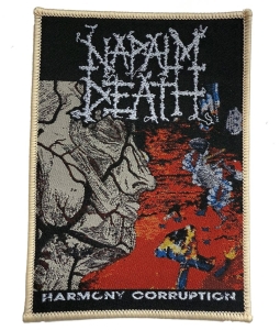 Napalm Death - Patch Harmony Corruption Beige Bor i gruppen MERCHANDISE / Accessoarer / Kommende / Metal hos Bengans Skivbutik AB (5648779)