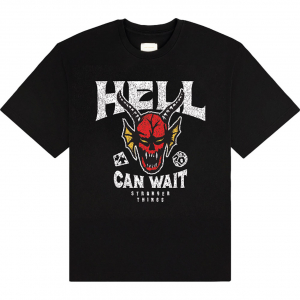 Stranger Things - Hell Can Wait Uni Bl T-Shirt i gruppen MERCHANDISE / T-shirt / Kommende / Film-Musikkkal hos Bengans Skivbutik AB (5649168r)