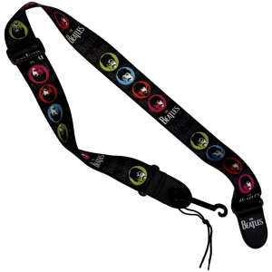 The Beatles - Sgt Pepper Faces Guitar Strap i gruppen MERCHANDISE / Merch / Nyheter / Pop-Rock hos Bengans Skivbutik AB (5649185)