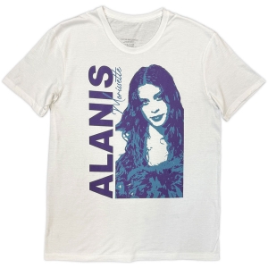 Alanis Morissette - Portrait Photo Uni Wht T-Shirt i gruppen MERCHANDISE / T-shirt / Kommende / Pop-Rock hos Bengans Skivbutik AB (5650169r)