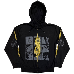Slipknot - The End So Far Tribal-S Band Uni Bl Zip Hoodie i gruppen MERCHANDISE / Hoodies / Nyheter / Metal hos Bengans Skivbutik AB (5650173r)