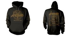 Venom - Hood - Welcome To Hell (Xxl) i gruppen MERCHANDISE / Hoodies / Kommende / Metal hos Bengans Skivbutik AB (5650255)