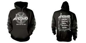 Venom - Hood - Welcome To Hell (White) (Xl) i gruppen MERCHANDISE / Hoodies / Kommende / Metal hos Bengans Skivbutik AB (5650257)