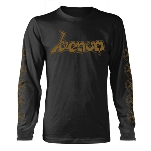 Venom - L/S Logo Gold (L) i gruppen MERCHANDISE / T-shirt / Heavy Metal hos Bengans Skivbutik AB (5650459)