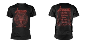 Venom - T/S Welcome To Hell (Red) (M) i gruppen MERCHANDISE / T-shirt / Heavy Metal hos Bengans Skivbutik AB (5650466)