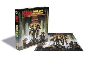 Kiss - Love Gun (500 Piece Jigsaw Puzzle) i gruppen MERCHANDISE / Puslespill / Heavy Metal hos Bengans Skivbutik AB (5650545)