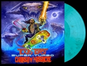 Texas Toast Chainsaw Massacre - Super Turbo (Turquoise Black Marble i gruppen VINYL / Kommende / Metal hos Bengans Skivbutik AB (5651527)