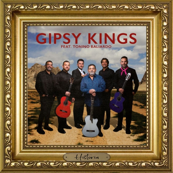 Gipsy Kings Feat. Tonino Baliardo - Historia (White And Blue Marble Vin i gruppen VINYL / Pop-Rock hos Bengans Skivbutik AB (5651671)
