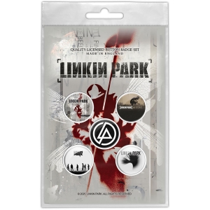Linkin Park - Hybrid Theory Button Badge Pack i gruppen MERCHANDISE / Merch / Metal hos Bengans Skivbutik AB (5653095)