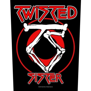 Twisted Sister - Circular Logo Back Patch i gruppen MERCHANDISE / Tøypatch / Heavy Metal hos Bengans Skivbutik AB (5653105)
