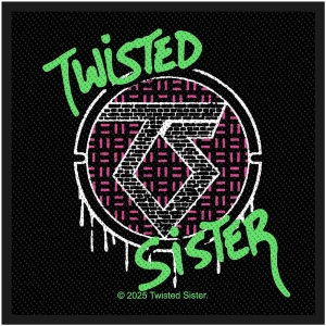 Twisted Sister - Spray Logo Standard Patch i gruppen MERCHANDISE / Tøypatch / Heavy Metal hos Bengans Skivbutik AB (5653126)