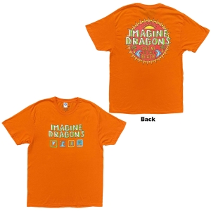 Imagine Dragons - Take Me To The Beach Uni Orange T-Shirt i gruppen MERCHANDISE / T-shirt / Pop-Rock hos Bengans Skivbutik AB (5653208r)