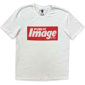 Public Image Limited (Pil) - News Logo Uni Wht T-Shirt i gruppen MERCHANDISE / T-shirt / Punk hos Bengans Skivbutik AB (5653211r)