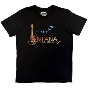 Santana - Guitar & Birds Uni Bl T-Shirt i gruppen MERCHANDISE / T-shirt / Pop-Rock hos Bengans Skivbutik AB (5653219r)