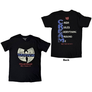 Wu Tang - C.R.E.A.M. Uni Bl T-Shirt i gruppen MERCHANDISE / T-shirt / Hip Hop-Rap hos Bengans Skivbutik AB (5653224r)