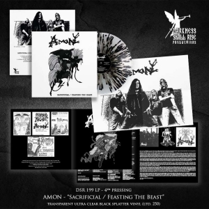 Amon - Sacrificial/Feasting The Beast (Spl i gruppen VINYL / Kommende / Metal hos Bengans Skivbutik AB (5653290)