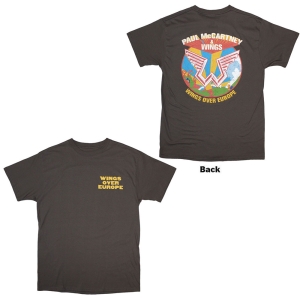 Paul Mccartney - Wings Over Europe Uni Char T-Shirt i gruppen MERCHANDISE / T-shirt / Nyheter / Pop-Rock hos Bengans Skivbutik AB (5654732)