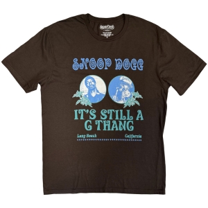 Snoop Dogg - Thang Uni Brown T-Shirt i gruppen MERCHANDISE / T-shirt / Nyheter / Hip Hop-Rap hos Bengans Skivbutik AB (5657658r)