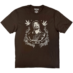 Snoop Dogg - L.B.C. Uni Brown T-Shirt i gruppen MERCHANDISE / T-shirt / Nyheter / Hip Hop-Rap hos Bengans Skivbutik AB (5657659r)