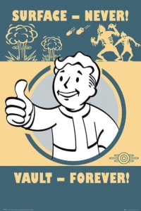 Game Poster - Fallout 4 - Surface Never Vault Forever (91,5 X 61 Cm) i gruppen MERCH hos Bengans Skivbutik AB (5658061)
