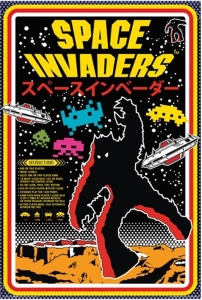 Game Poster - Space Invaders - Japanese (91,5 X 61 Cm) i gruppen MERCH hos Bengans Skivbutik AB (5658068)