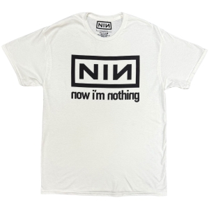 Nine Inch Nails - Now Im Nothing Uni Wht T-Shirt i gruppen MERCHANDISE / T-shirt / Kommende / Pop-Rock hos Bengans Skivbutik AB (5658970r)