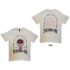 Sum 41 - Tour 24 Pt.2 Pink Skull Uni Natrl T-Shirt i gruppen MERCHANDISE / T-shirt / Kommende / hos Bengans Skivbutik AB (5658979r)