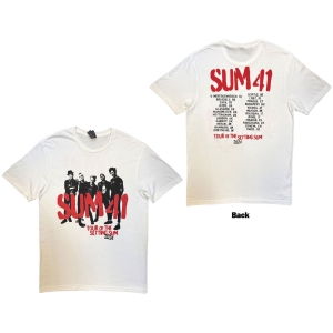 Sum 41 - Tour 24 Pt.2 Spray Paint Uni Wht T-Shirt i gruppen MERCHANDISE / T-shirt / Kommende /  hos Bengans Skivbutik AB (5658980r)