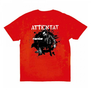 Attentat - Ramlar (Red T-Shirt) i gruppen MERCHANDISE / T-shirt / Nyheter / Punk hos Bengans Skivbutik AB (5659170r)
