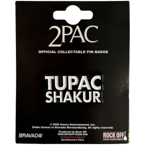 Tupac - Text Logo Pin Badge i gruppen MERCHANDISE / Pin-Button Badge / Hip Hop-Rap hos Bengans Skivbutik AB (5663201)