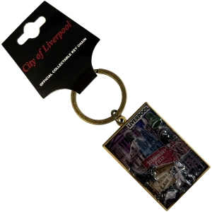 Rock Off - City Of Liverpool Landmarks Keychain i gruppen Merchandise hos Bengans Skivbutik AB (5663231)