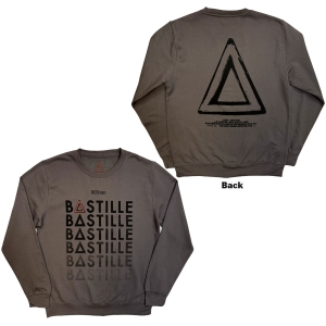 Bastille - Repeat Logo Uni Char Sweatshirt i gruppen MERCHANDISE / Sweatshirt /  /  hos Bengans Skivbutik AB (5663330r)