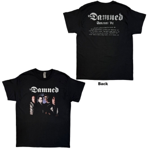 Damned - Damned Photo Eu Tour Summer 24 Uni Bl T-Shirt i gruppen MERCHANDISE / T-shirt / Nyheter / Punk hos Bengans Skivbutik AB (5663336r)