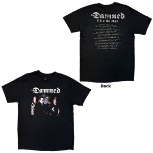 Damned - Damned Photo Uk & Eu Tour 24 Uni Bl T-Shirt i gruppen MERCHANDISE / T-shirt / Nyheter / Punk hos Bengans Skivbutik AB (5663337r)