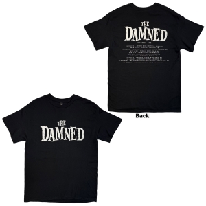 Damned - Damned Logo Eu Tour Summer 25 Uni Bl T-Shirt i gruppen MERCHANDISE / T-shirt / Nyheter / Punk hos Bengans Skivbutik AB (5663338r)